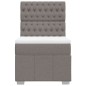 vidaXL Boxspringbett mit Matratze Taupe 90x200 cm Stoff vidaXL Boxspringbett mit Matratze Taupe 90x200 cm Stoff