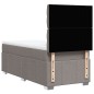 vidaXL Boxspringbett mit Matratze Taupe 90x200 cm Stoff vidaXL Boxspringbett mit Matratze Taupe 90x200 cm Stoff