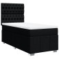 vidaXL Boxspringbett mit Matratze Schwarz 90x200 cm Stoff vidaXL Boxspringbett mit Matratze Schwarz 90x200 cm Stoff