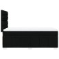vidaXL Boxspringbett mit Matratze Schwarz 90x200 cm Stoff vidaXL Boxspringbett mit Matratze Schwarz 90x200 cm Stoff