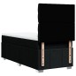 vidaXL Boxspringbett mit Matratze Schwarz 90x200 cm Stoff vidaXL Boxspringbett mit Matratze Schwarz 90x200 cm Stoff