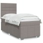 vidaXL Boxspringbett mit Matratze Taupe 90x200 cm Stoff vidaXL Boxspringbett mit Matratze Taupe 90x200 cm Stoff