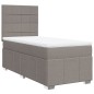 vidaXL Boxspringbett mit Matratze Taupe 90x200 cm Stoff vidaXL Boxspringbett mit Matratze Taupe 90x200 cm Stoff