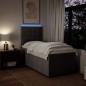 vidaXL Boxspringbett mit Matratze Taupe 90x200 cm Stoff vidaXL Boxspringbett mit Matratze Taupe 90x200 cm Stoff