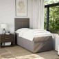 vidaXL Boxspringbett mit Matratze Taupe 90x200 cm Stoff vidaXL Boxspringbett mit Matratze Taupe 90x200 cm Stoff