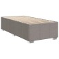 vidaXL Boxspringbett mit Matratze Taupe 90x200 cm Stoff vidaXL Boxspringbett mit Matratze Taupe 90x200 cm Stoff