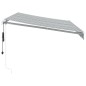 vidaXL Markise Automatisch mit LED Anthrazit & Weiß 350x250 cm vidaXL Markise Automatisch mit LED Anthrazit & Weiß 350x250 cm