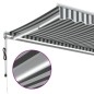 vidaXL Markise Automatisch mit LED Anthrazit & Weiß 600x350 cm vidaXL Markise Automatisch mit LED Anthrazit & Weiß 600x350 cm