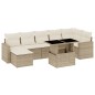 vidaXL 8-tlg. Garten-Sofagarnitur mit Kissen Beige Poly Rattan vidaXL 8-tlg. Garten-Sofagarnitur mit Kissen Beige Poly Rattan