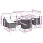 vidaXL 8-tlg. Garten-Sofagarnitur mit Kissen Beige Poly Rattan vidaXL 8-tlg. Garten-Sofagarnitur mit Kissen Beige Poly Rattan