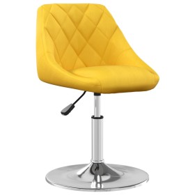 vidaXL Esszimmerstühle 6 Stk. Drehbar Senfgelb Samt