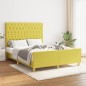 vidaXL Bettgestell ohne Matratze Grün 140x200 cm Stoff vidaXL Bettgestell ohne Matratze Grün 140x200 cm Stoff