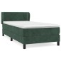 vidaXL Boxspringbett mit Matratze Dunkelgrün 90x200 cm Samt vidaXL Boxspringbett mit Matratze Dunkelgrün 90x200 cm Samt