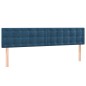 vidaXL Boxspringbett mit Matratze Dunkelblau 180x200 cm Samt vidaXL Boxspringbett mit Matratze Dunkelblau 180x200 cm Samt