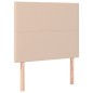 vidaXL Boxspringbett Matratze Cappuccino-Braun 100x200cm Kunstleder vidaXL Boxspringbett Matratze Cappuccino-Braun 100x200cm Kunstleder