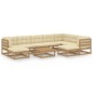 vidaXL 10-tlg. Garten-Lounge-Set mit Kissen Honigbraun Massivholz vidaXL 10-tlg. Garten-Lounge-Set mit Kissen Honigbraun Massivholz