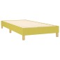 vidaXL Boxspringbett mit Matratze & LED Grün 100x200 cm Stoff vidaXL Boxspringbett mit Matratze & LED Grün 100x200 cm Stoff