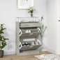 vidaXL Schuhschrank Betongrau 63x24x104 cm Holzwerkstoff vidaXL Schuhschrank Betongrau 63x24x104 cm Holzwerkstoff