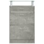 vidaXL Schuhschrank Betongrau 63x24x104 cm Holzwerkstoff vidaXL Schuhschrank Betongrau 63x24x104 cm Holzwerkstoff