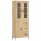 Highboard Sonoma-Eiche 69,5x34x180 cm Holzwerkstoff Highboard Sonoma-Eiche 69,5x34x180 cm Holzwerkstoff