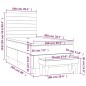 vidaXL Boxspringbett mit Matratze Creme 100x200 cm Stoff vidaXL Boxspringbett mit Matratze Creme 100x200 cm Stoff