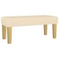 vidaXL Boxspringbett mit Matratze Creme 90x190 cm Stoff vidaXL Boxspringbett mit Matratze Creme 90x190 cm Stoff