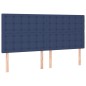 vidaXL Boxspringbett mit Matratze Blau 180x200 cm Stoff vidaXL Boxspringbett mit Matratze Blau 180x200 cm Stoff