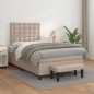 vidaXL Boxspringbett Matratze Cappuccino-Braun 120x200cm Kunstleder vidaXL Boxspringbett Matratze Cappuccino-Braun 120x200cm Kunstleder