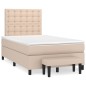 vidaXL Boxspringbett Matratze Cappuccino-Braun 120x200cm Kunstleder vidaXL Boxspringbett Matratze Cappuccino-Braun 120x200cm Kunstleder