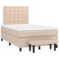 vidaXL Boxspringbett Matratze Cappuccino-Braun 120x200cm Kunstleder vidaXL Boxspringbett Matratze Cappuccino-Braun 120x200cm Kunstleder