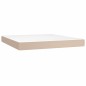 vidaXL Boxspringbett Matratze Cappuccino-Braun 180x200 cm Kunstleder vidaXL Boxspringbett Matratze Cappuccino-Braun 180x200 cm Kunstleder