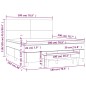 vidaXL Boxspringbett Matratze Cappuccino-Braun 180x200 cm Kunstleder vidaXL Boxspringbett Matratze Cappuccino-Braun 180x200 cm Kunstleder