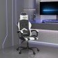 vidaXL Gaming-Stuhl Schwarz und Weiß Kunstleder vidaXL Gaming-Stuhl Schwarz und Weiß Kunstleder