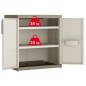 Keter Lagerschrank Excellence XL Niedrig Beige und Taupe 93 cm Keter Lagerschrank Excellence XL Niedrig Beige und Taupe 93 cm