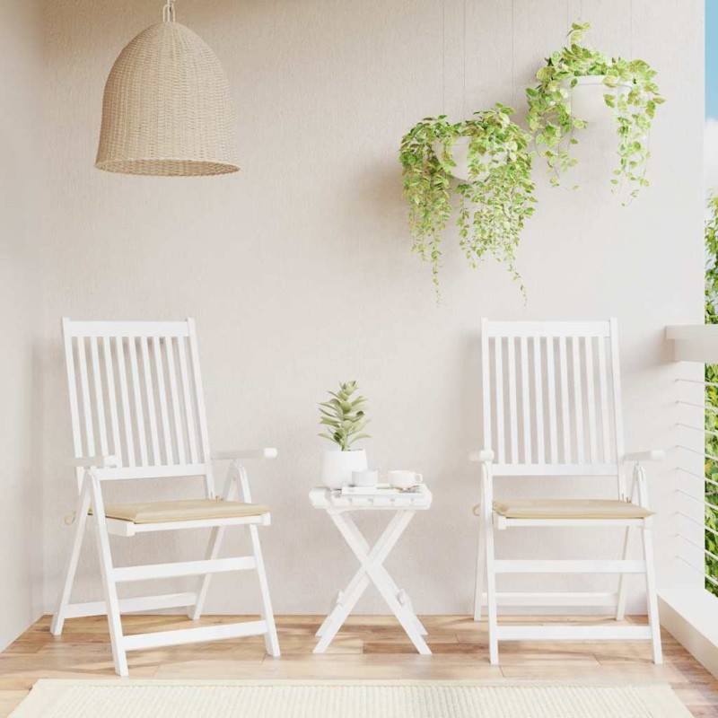 vidaXL Gartenstuhl-Kissen 2 Stk. Beige 40x40x3 cm Oxford-Gewebe vidaXL Gartenstuhl-Kissen 2 Stk. Beige 40x40x3 cm Oxford-Gewebe
