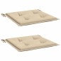 vidaXL Gartenstuhl-Kissen 2 Stk. Beige 40x40x3 cm Oxford-Gewebe vidaXL Gartenstuhl-Kissen 2 Stk. Beige 40x40x3 cm Oxford-Gewebe