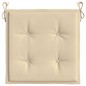 vidaXL Gartenstuhl-Kissen 2 Stk. Beige 40x40x3 cm Oxford-Gewebe vidaXL Gartenstuhl-Kissen 2 Stk. Beige 40x40x3 cm Oxford-Gewebe