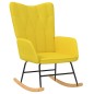 vidaXL Schaukelsessel mit Hocker Senfgelb Stoff vidaXL Schaukelsessel mit Hocker Senfgelb Stoff