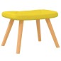 vidaXL Schaukelsessel mit Hocker Senfgelb Stoff vidaXL Schaukelsessel mit Hocker Senfgelb Stoff