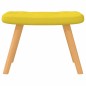 vidaXL Schaukelsessel mit Hocker Senfgelb Stoff vidaXL Schaukelsessel mit Hocker Senfgelb Stoff