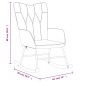 vidaXL Schaukelsessel mit Hocker Senfgelb Stoff vidaXL Schaukelsessel mit Hocker Senfgelb Stoff