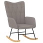 vidaXL Schaukelstuhl Taupe Stoff vidaXL Schaukelstuhl Taupe Stoff