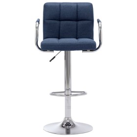 vidaXL Barhocker Blau Stoff