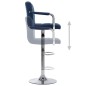 vidaXL Barhocker Blau Stoff vidaXL Barhocker Blau Stoff