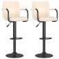 vidaXL Barhocker 2 Stk. Creme Stoff vidaXL Barhocker 2 Stk. Creme Stoff
