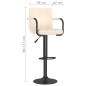 vidaXL Barhocker 2 Stk. Creme Stoff vidaXL Barhocker 2 Stk. Creme Stoff