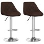 vidaXL Barhocker 2 Stk. Braun Kunstleder vidaXL Barhocker 2 Stk. Braun Kunstleder