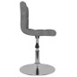 vidaXL Drehbarer Barhocker Hellgrau Stoff vidaXL Drehbarer Barhocker Hellgrau Stoff