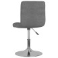 vidaXL Drehbarer Barhocker Hellgrau Stoff vidaXL Drehbarer Barhocker Hellgrau Stoff