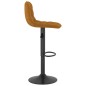 vidaXL Barhocker 2 Stk. Braun Samt vidaXL Barhocker 2 Stk. Braun Samt